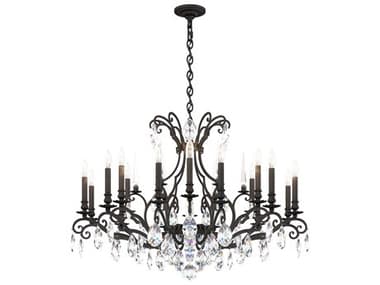 Schonbek Renaissance Nouveau 18-Light8-Light Black Crystal Candelabra Chandelier S5RN3892N51H