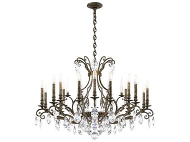 Schonbek Renaissance Nouveau 18-Light8-Light Heirloom Bronze Crystal Candelabra Chandelier S5RN3892N76H