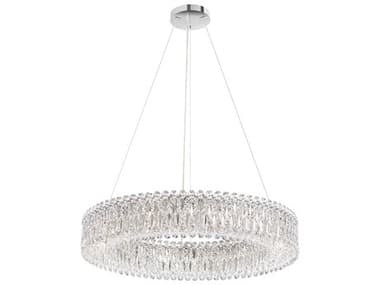 Schonbek Sarella 18-Light8-Light Gold Crystal Drum Pendant S5RS8349