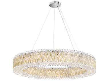 Schonbek Sarella 27-Light Gold Crystal Drum Pendant S5RS8350