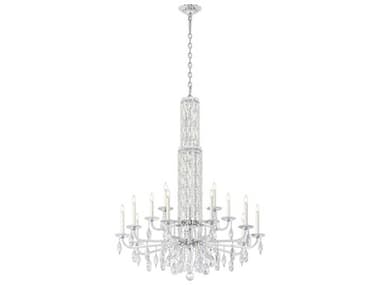 Schonbek Sarella 17-Light Silver Crystal Candelabra Chandelier S5RS8415