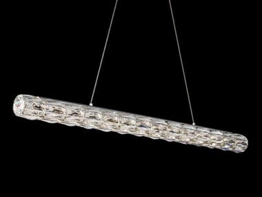 Schonbek Verve 43" Stainless Steel Clear Linear Island Pendant S5S2643401R