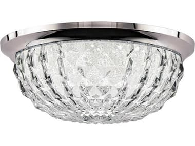 Schonbek Genoa 9" 1-Light Polished Chrome Crystal LED Bowl Flush Mount S5S5209702O