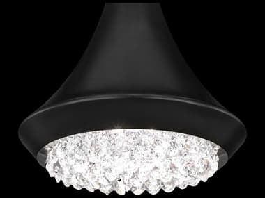 Schonbek Verita 8" 1-Light Black Crystal LED Linear Mini Pendant S5S550818O