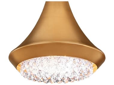 Schonbek Verita 8" 1-Light Heirloom Gold Crystal LED Linear Mini Pendant S5S5508709O