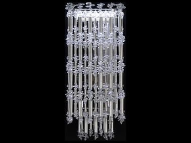 Schonbek Tahitian 19" Tall 1-Light Antique Silver Crystal LED Wall Sconce S5S811848O