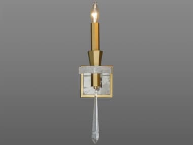 Schonbek Amadeus 19" Tall 1-Light Heirloom Gold Crystal Wall Sconce S5S931922OH