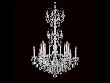 Schonbek Sonatina 14-Light Silver Crystal Candelabra Chandelier S5ST1952