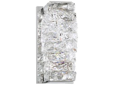 Schonbek Glissando 9" Tall 2-Light Stainless Steel Crystal LED Wall Sconce S5STW110NSS1S