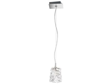 Schonbek Glissando 4" 1-Light Stainless Steel Crystal LED Bell Mini Pendant S5STW310NSS1S