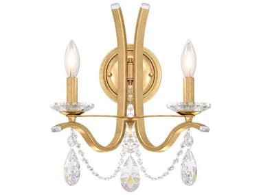 Schonbek Vesca 2-Light Bronze Crystal Wall Sconce S5VA8332