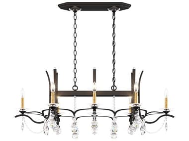 Schonbek Vesca 8-Light Gold Crystal Island Pendant S5VA8435