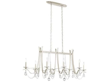 Schonbek Vesca 8-Light Silver Crystal Island Pendant S5VA8436