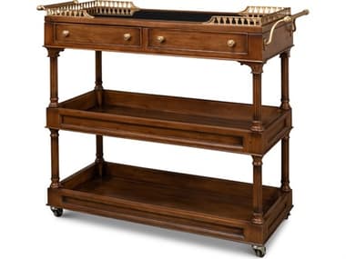 Sarreid Ltd Capital Serving Cart Fruitwood Finish SA26792
