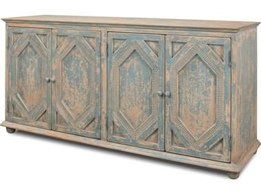 Sarreid Ltd Four Diamonds Sideboard, Blue SA28790