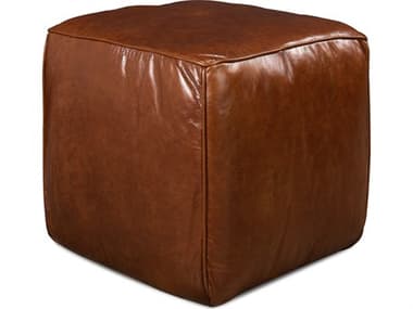 Sarreid Ltd Leather Sitting Cube SA29340