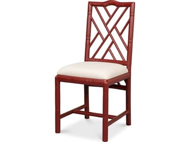 Sarreid Ltd Brighton Bamboo Side Chair Red SA29619
