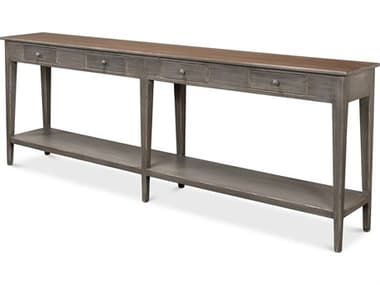 Sarreid Ltd Provincial Hall Table, Grey W/Natural Tp SA30893