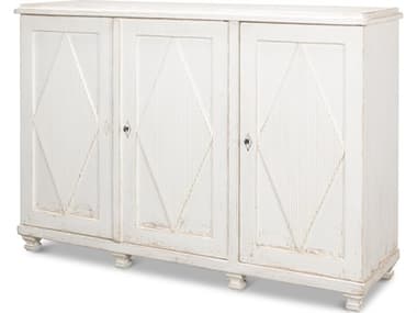 Sarreid Ltd Beecher Sideboard with 3 Doors Whitewash SA40520
