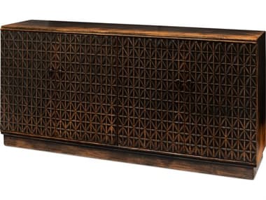 Sarreid Ltd Scrubboard Front Sideboard Ebony SA52753