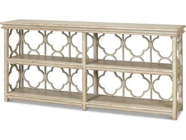 Sarreid Ltd Quatrefoil Bookshelf Console Table SA52761