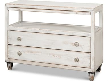 Sarreid Ltd White Hollywood Tv Stand SA52963
