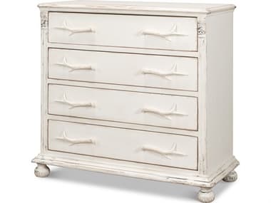 Sarreid Ltd Buck's Commode In White SA52967