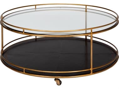 Sarreid Ltd Trolley Round Cocktail Table SA53138