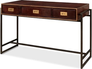Sarreid Ltd Old Brown Leather Desk SA53151