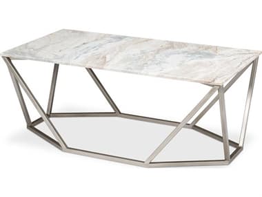 Sarreid Ltd Trapezoid Coffee Table, Marble Top SA53152