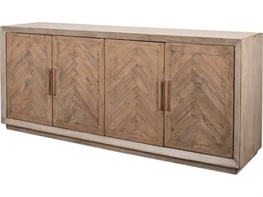 Sarreid Ltd Hollis 4 Door Sideboard,Stone Grey SA534151