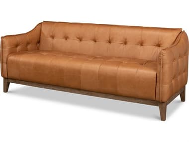 Sarreid Ltd Isaac Leather Sofa SA53480