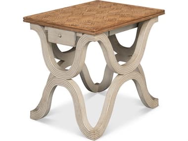 Sarreid Ltd Wavy Side Table Stone Grey SA535301