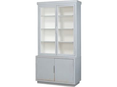 Sarreid Ltd Maldives 2 Door Bookcase, Eros Blue SA53542