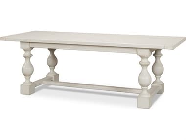 Sarreid Ltd Owen Dining Table, Antique White SA536863