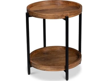 Sarreid Ltd Profile Round End Table SA53837