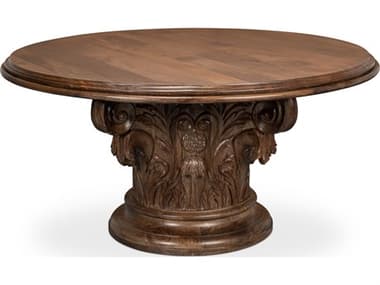 Sarreid Ltd Hestia Carved Round Dining Table SA53858