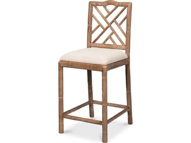 Sarreid Ltd Brighton Counter Stool White Wash SA53870