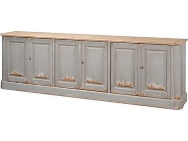 Sarreid Ltd Karlsson Antique Swedish Grey Sideboard SA53877