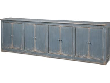 Sarreid Ltd Eight Is Enough Sideboard, Blue/Grey SA53886