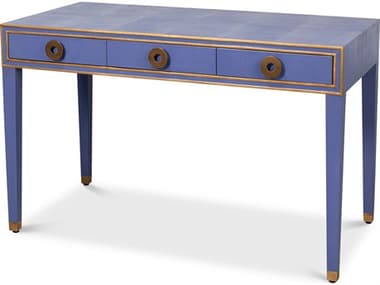 Sarreid Ltd Gabriella Shagreen Desk Table Marlin Blue SA540002