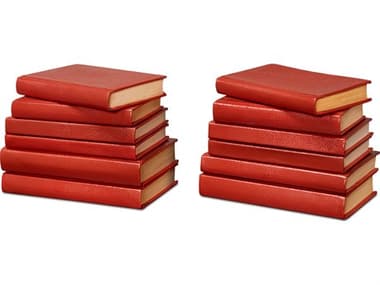 Sarreid Ltd Shagreen Books, Set Of 12, Rooibos Tea SA540098