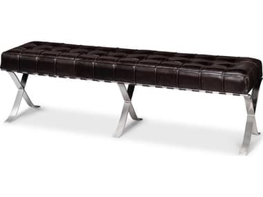 Sarreid Ltd Catalunya Long Bench, Dark Brown SA54042