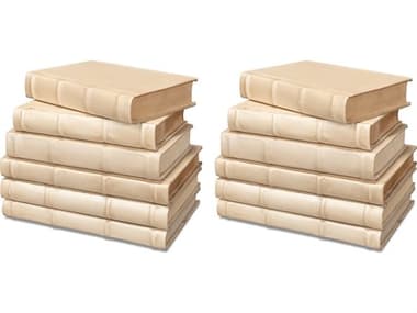 Sarreid Ltd Books Set of 12 Antique White SA54075