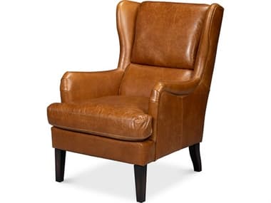 Sarreid Ltd Elite Wing Lounge Chair Cuba Brown SA54119