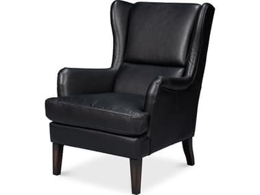 Sarreid Ltd Elite Wing Lounge Chair Onyx Black SA54120