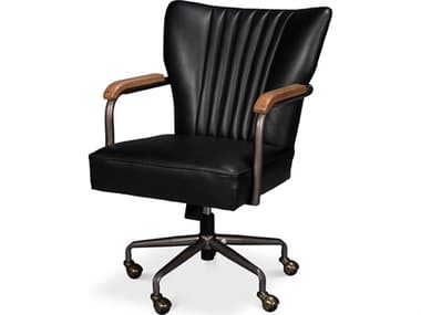 Sarreid Ltd Parker Office Chair, Onyx Black SA54123