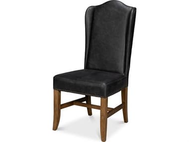 Sarreid Ltd Mercado High Back Dining Chair Black SA54129