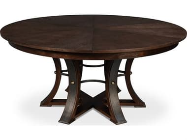 Sarreid Ltd Tower Jupe Dining Table Large Burnt Brown SA54225BB