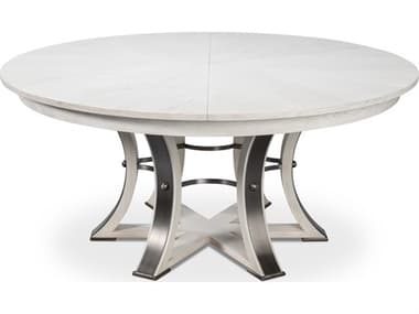 Sarreid Ltd Tower Jupe Dining Table Large Working White SA54225WW